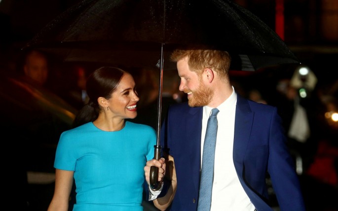 Britain's Prince Harry and his wife Meghan, Duchess of Sussex, arrive at the Endeavour Fund Awards in London, Britain, 