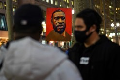 Demonstrators take part in a Justice for George Floyd protest in New York City, New York, U.S. 