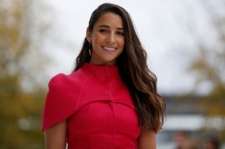 Former U.S. Olympic gymnast Aly Raisman stands for a photo after attending an Apple special event at the Steve Jobs Theater in Cupertino,
