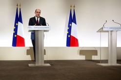 French Prime Minister Jean Castex delivers a news conference on the current French government strategy for the ongoing COVID-19 pandemic