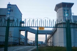 A perimeter fence is constructed around what is officially known as a vocational skills education centre in Dabancheng in Xinjiang Uighur Autonomous Region, 