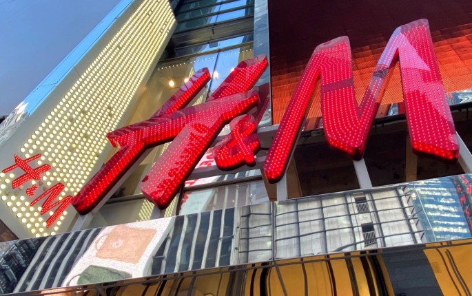 The H&M clothing store is seen in Times Square in Manhattan, New York, U.S.,