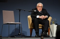 Former U.S. Secretary of State Henry A. Kissinger attends the American Academy's award ceremony at Charlottenburg Palace in Berlin, 