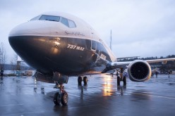 A Boeing 737 MAX 8 sits outside the hangar during a media tour of the Boeing 737 MAX at the Boeing plant in Renton,