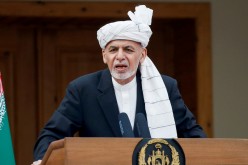 Afghanistan's President Ashraf Ghani speaks during his inauguration as president, in Kabul, Afghanistan