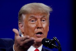 Former U.S. President Donald Trump speaks at the Conservative Political Action Conference (CPAC) in Orlando, Florida, U.S