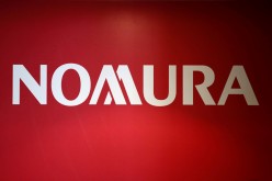 A logo of Nomura Holdings is pictured in Tokyo, Japan,