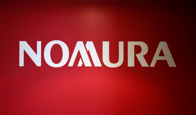 A logo of Nomura Holdings is pictured in Tokyo, Japan,