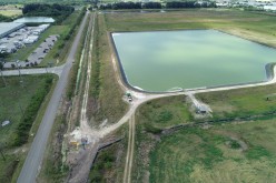 A reservoir of a defunct phosphate plant south of Tampa, where a leak at a waste water reservoir forced the evacuation of hundreds of homes and threatened to flood the area and Tampa