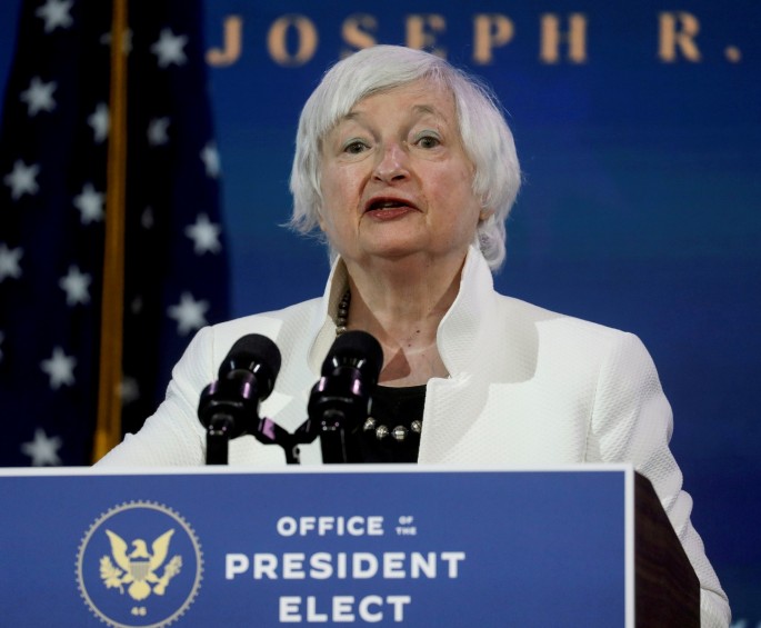 U.S. Treasury Secretary-designate Janet Yellen in Wilmington, Delaware, U.S., 
