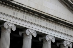 The United States Department of the Treasury is seen in Washington, D.C., U.S.,