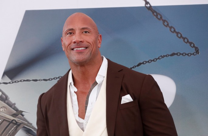Cast member and producer Dwayne Johnson poses at the premiere for "Fast & Furious Presents: Hobbs & Shaw" in Los Angeles, California, U.S., 