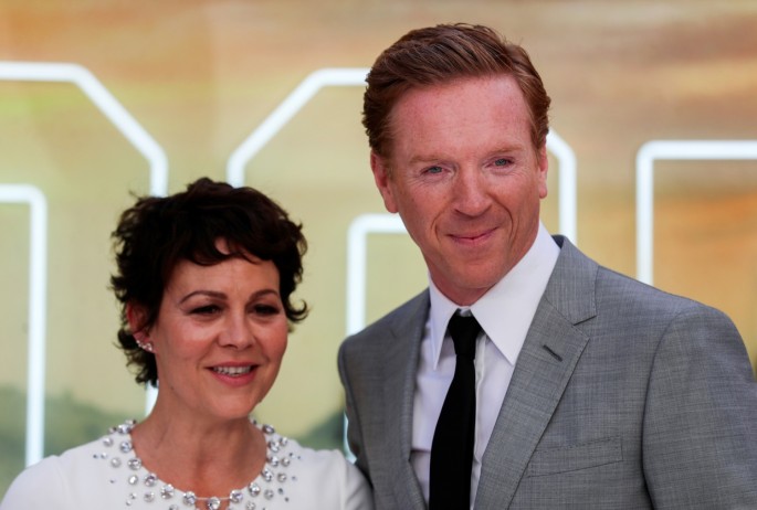 Actor Damian Lewis and his wife Helen McCrory pose as they arrive for the London premiere of "Once Upon a Time in Hollywood", in London, Britain