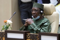 Chad's President Idriss Deby attends a working session of the G5 Sahel summit in Nouakchott, Mauritania, 