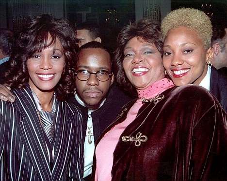 Whitney Houston, Bobby Brown, Cissy Houston, Robyn Crawford---File photo