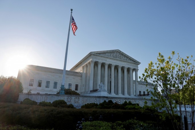 Morning rises over the U.S. Supreme Court building in Washington, U.S.