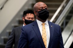U.S. Senator Tim Scott (R-SC) departs after House impeachment managers rested their case in impeachment trial of former U.S. President Donald Trump, on charges of inciting the deadly attack on the U.S. Capitol,