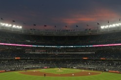 May 4, 2021; Bronx, New York, USA; General view of Yankee Stadium as New York Yankees starting pitcher Domingo German (55) pitches