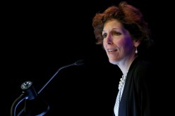 Cleveland Federal Reserve President and CEO Loretta Mester gives her keynote address at the 2014 Financial Stability Conference in Washington 