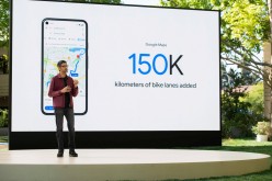 Google's Chief Executive Sundar Pichai speaks during Google I/O, the company's annual three-day developer conference, in Mountain View, California,