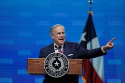 Texas Governor Greg Abbott speaks at the annual National Rifle Association (NRA) convention in Dallas, Texas, U.S