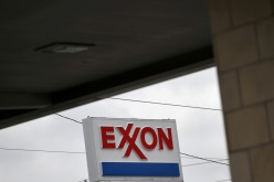An Exxon gas station is seen in Houston, Texas, U.S.