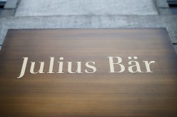 The logo of Swiss private bank Julius Baer is seen at a branch office in Zurich, Switzerland