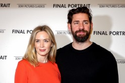 Actors Emily Blunt and John Krasinski arrive for a special screening of 'Final Portrait' in New York, U.S