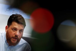  Leonid Volkov, chief of staff of Navalny's team, speaks during a news conference in Berlin,