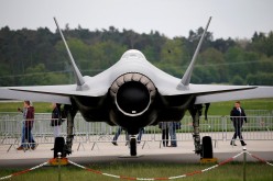 A Lockheed Martin F-35 aircraft is seen at the ILA Air Show in Berlin, Germany,