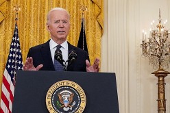 U.S. President Joe Biden delivers remarks on the U.S. economy in the East Room at the White House in Washington, U.S.