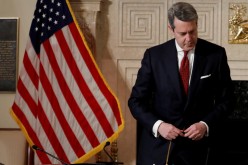 Randal Quarles, Federal Reserve board member and Vice Chair for Supervision, takes part in a swearing-in ceremony for Chairman Jerome Powell at the Federal Reserve in Washington, U.S.