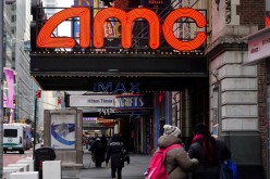 An AMC theatre is pictured amid the coronavirus disease (COVID-19) pandemic in the Manhattan borough of New York City, New York, U.S., 