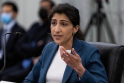 FTC Commissioner nominee Lina M. Khan testifies during a Senate Commerce, Science, and Transportation Committee hearing on the nomination of Former Senator Bill Nelson
