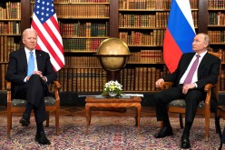 U.S. President Joe Biden and Russia's President Vladimir Putin meet for the U.S.-Russia summit at Villa La Grange in Geneva, Switzerland,