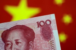 A China yuan note is seen in this illustration photo