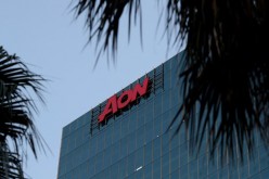 An office building with the Aon logo is seen amid the easing of the coronavirus disease (COVID-19) restrictions in the Central Business District of Sydney, 