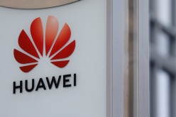 Logo of Huawei is seen in front of the local offices of Huawei in Warsaw, Poland