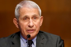 Dr. Anthony Fauci, director of the National Institute of Allergy and Infectious Diseases, gives an opening statement during a Senate Health, Education,