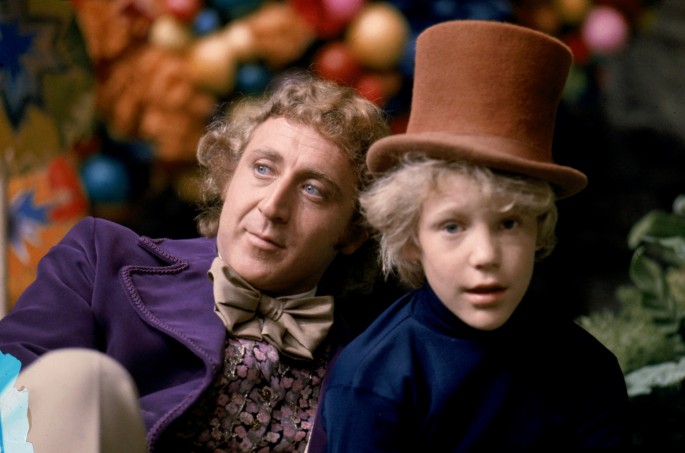 Actor Gene Wilder as Willy Wonka and Peter Ostrum as Charlie Bucket in the 1971 film 'Willy Wonka & the Chocolate Factory.' are seen in this undated handout image 