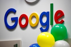 The logo of Google is seen at the high profile startups and high tech leaders gathering, Viva Tech,in Paris, France