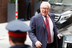 Russian deputy Foreign Minister Sergei Ryabkov arrives for a meeting with U.S. special envoy Marshall Billingslea in Vienna, Austria