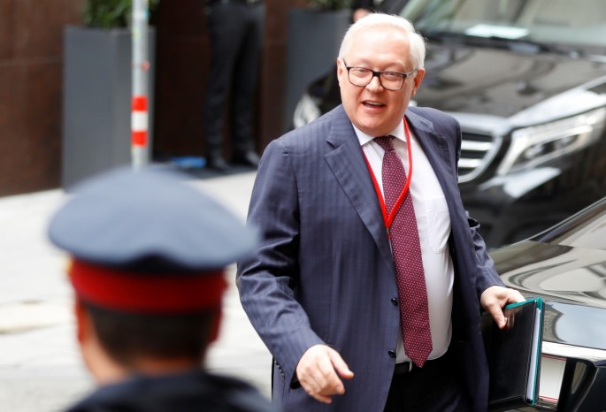 Russian deputy Foreign Minister Sergei Ryabkov arrives for a meeting with U.S. special envoy Marshall Billingslea in Vienna, Austria
