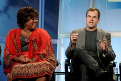 Actors Loretta Devine (L) and Johnny Lee Miller, two of the stars of the series 