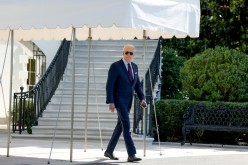 U.S. President Joe Biden departs the White House in Washington, U.S. en route to La Crosse, Wisconsin,