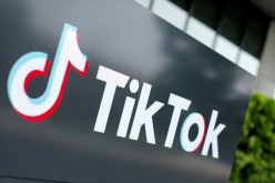 The TikTok logo is pictured outside the company's U.S. head office in Culver City, California,