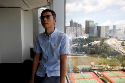 Hong Kong film director Kiwi Chow poses after an interview with Reuters, in Hong Kong,