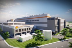 An artist's rendering shows the possible look of a new fab for the chipmaker GlobalFoundries' in Singapore, in this handout picture obtained