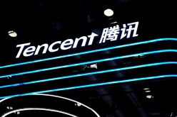 A Tencent logo is seen in Beijing, China 