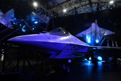 Checkmate, new Sukhoi fifth-generation stealth fighter jet is seen during an opening ceremony of the MAKS-2021 air show in Zhukovsky,